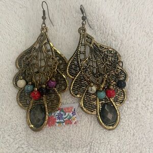 9 Pr Collection of Assorted Vintage Chandelier Style Earrings